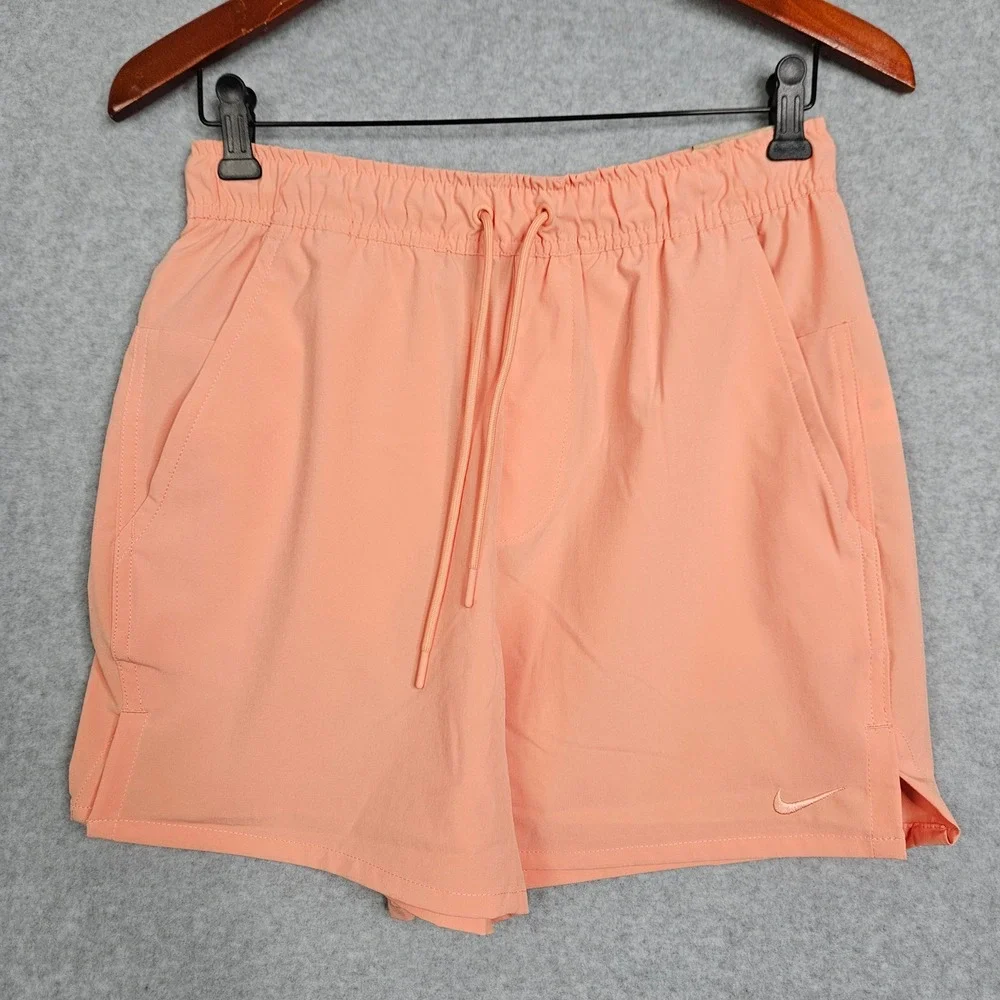 Nike Unlimited Mens 5 Inch Dri-FIT Training Shorts Peach DV9336-844 Small New